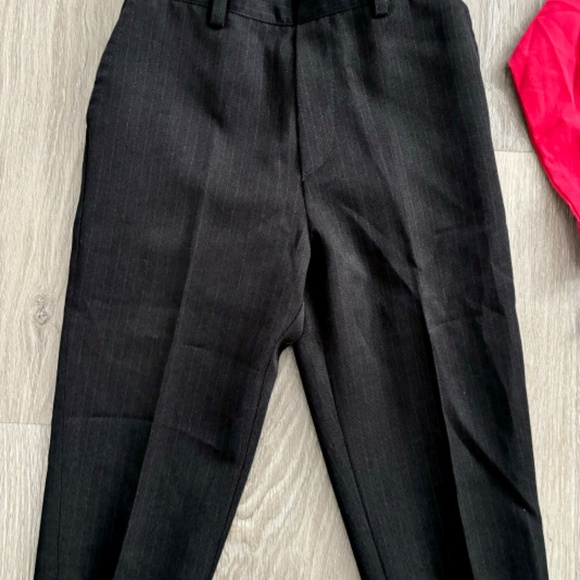 Toddler Boy Dress Clothes Black Vest, Black Dress Pants Red Button Down Sz 2T - Picture 3 of 10